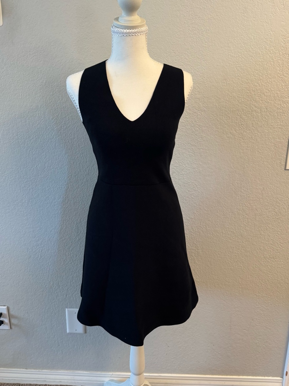 Ann Taylor Petite Black Knit Dress XSP Extra Small Petite Workwear LBD